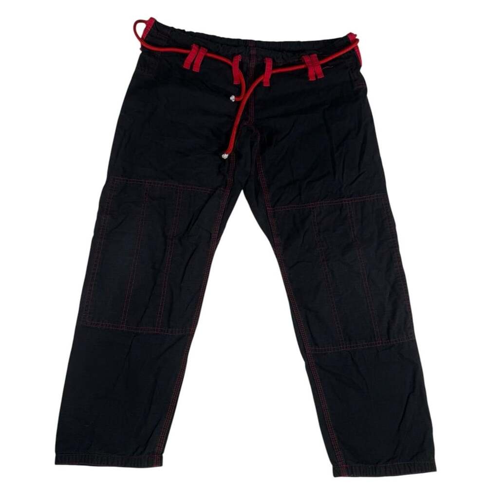 Roar BJJ Gi Cropped Pants Size A-1 Black Red Stitching